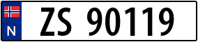 Truck License Plate